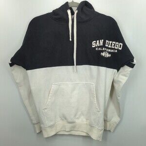 San Diego California Hoodie Unisex Small Black And White